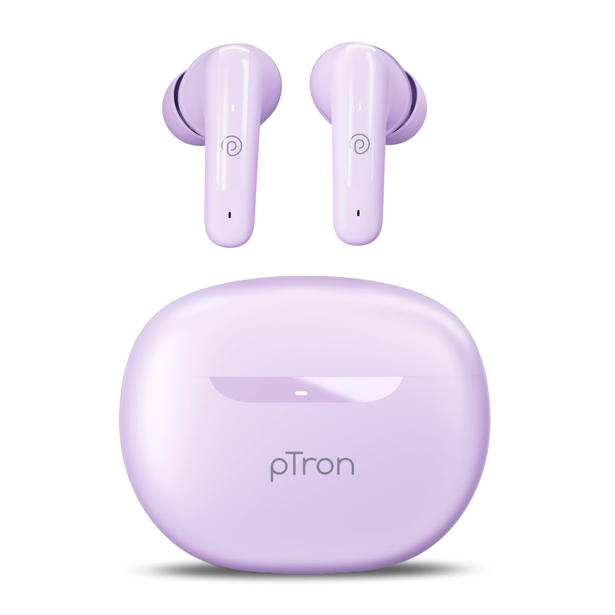 pTron Bassbuds Astra In-Ear TWS Earbuds with Stereo Sound, 34Hrs Playtime, Stereo Calls, Bluetooth V5.3 Headphone with Quick Pairing, Touch Control, Voice Assist, Type C Charging & IPX4(Black & Green)