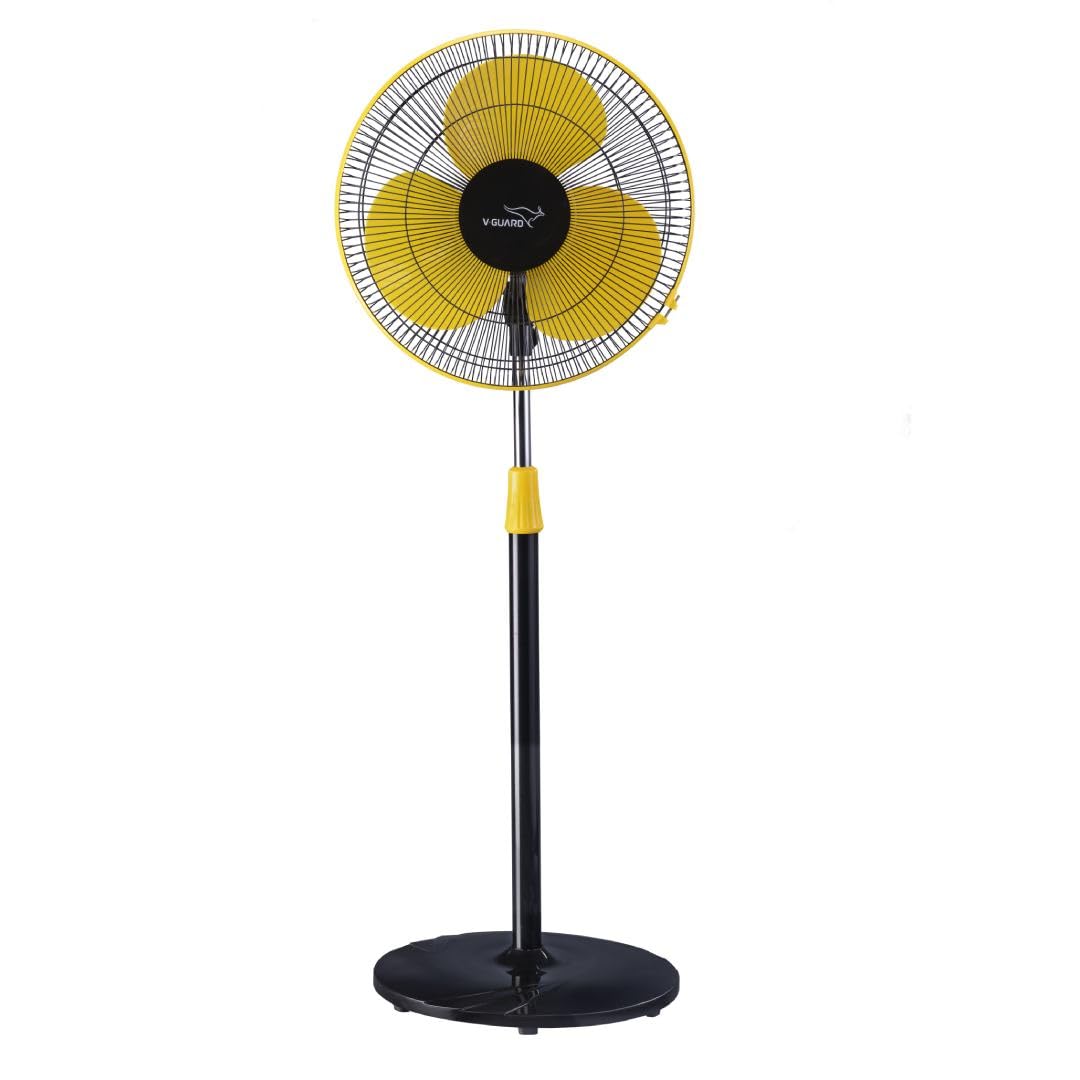 V-Guard Esfera STS Plus Pedestal Cum Table Fan | Versatile 2-In-1 Operation | 1350 RPM Motor | Customisable Tilt And Oscillation Control | Red Black | 40 cm (400mm)