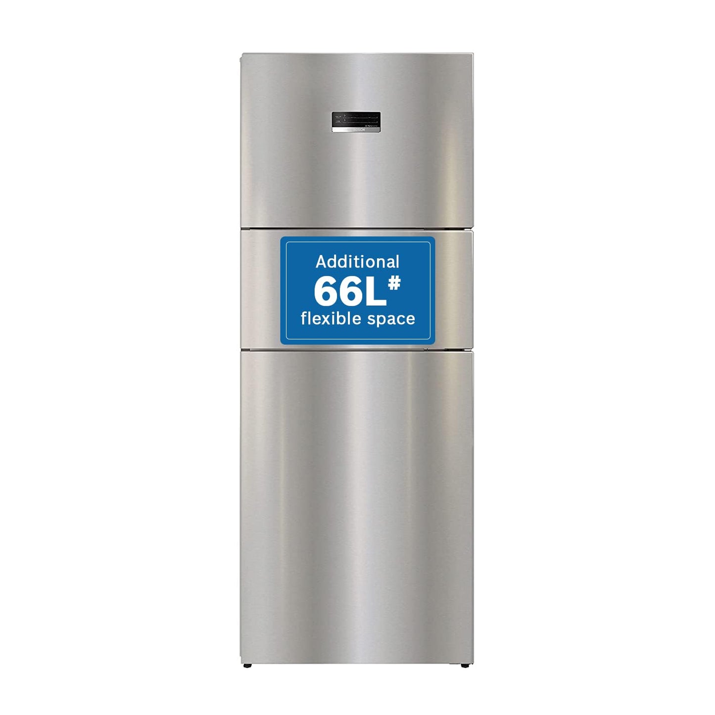 Bosch MaxFlex Convert 303L 3 Star Inverter Frost Free Triple Door Refrigerator (2023 model, CMC33S03NI, 8-in-1 Convertible, UV Protected Body Shield, VitaFresh Technology, Adaptive UI, Sparkly Steel)