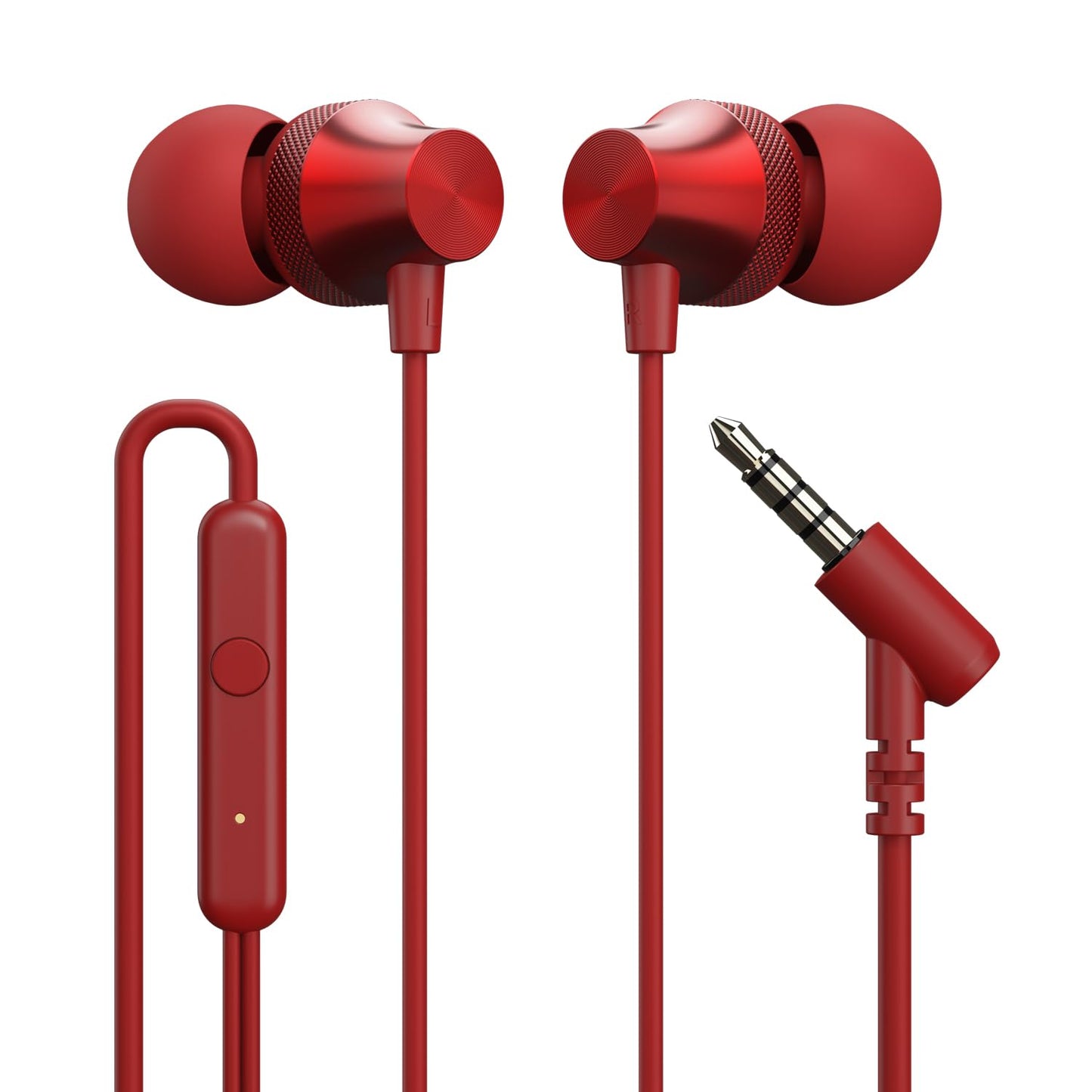 Portronics Conch Beat C in Ear Wired Earphones with Mic, Type C Audio Jack, 10mm Driver, 1.2m TPE Anti Tangle Wire, in line Mic Controls, Powerful Audio, Metal Alloy Body, Wide Compatibility(Silver)