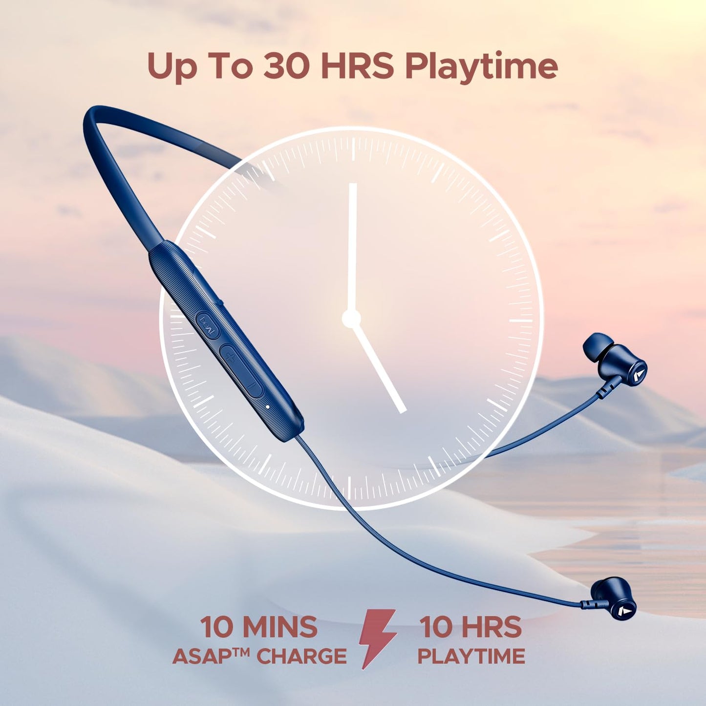 boAt Rockerz 245 V2 Pro, 30HRS Battery, Enx Tech, Fast Charge, Low Latency, Dual Pairing, Magnetic Buds, USB Type-C Interface & IPX5, Bluetooth Neckband, in Ear Wireless with Mic Earphones(Cool Blue)