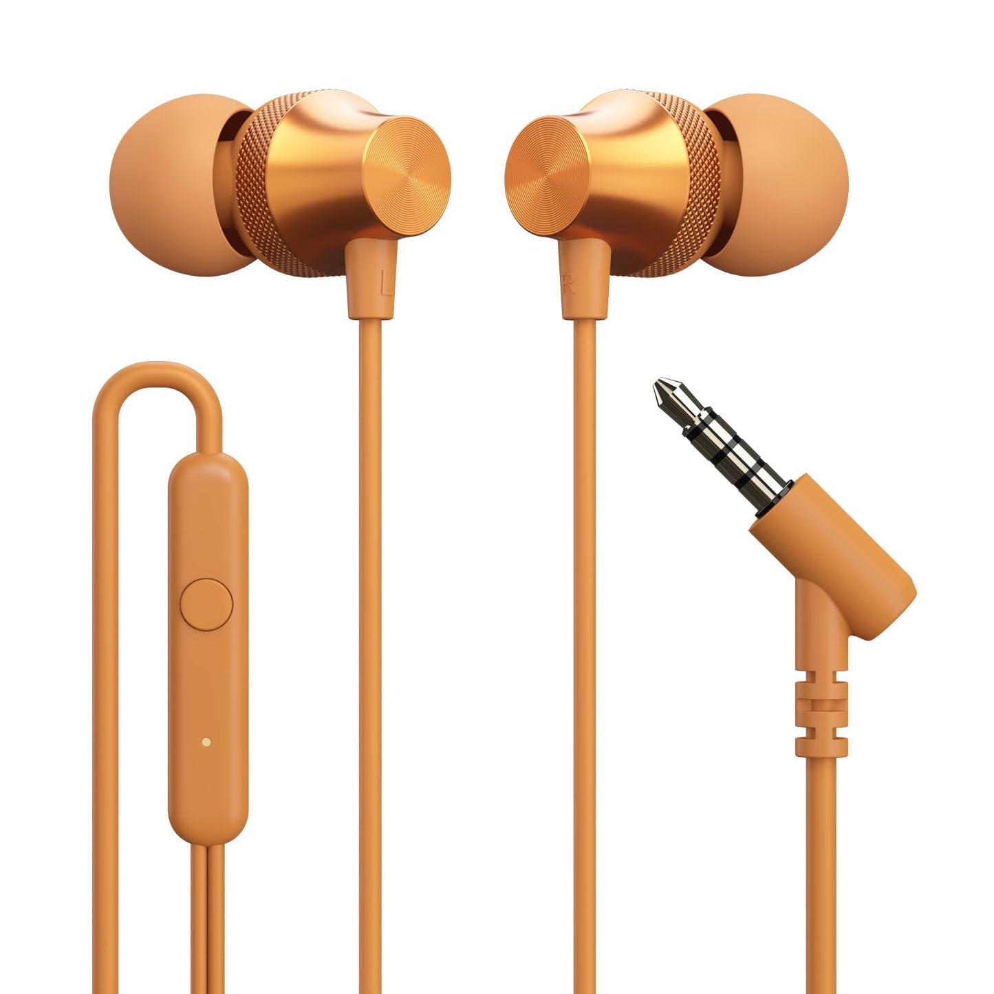 Portronics Conch Beat C in Ear Wired Earphones with Mic, Type C Audio Jack, 10mm Driver, 1.2m TPE Anti Tangle Wire, in line Mic Controls, Powerful Audio, Metal Alloy Body, Wide Compatibility(Silver)
