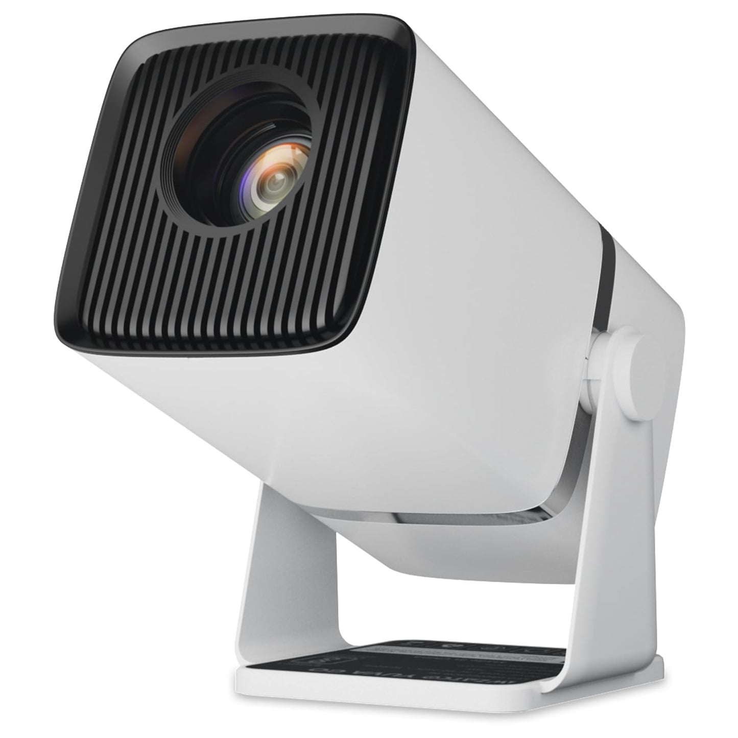 WZATCO Yuva Go Plus, Full HD 1080p Native, Android 13.0 Smart Home Projector 4k Ultra HD, Rotatable Design, Auto & 4D Keystone with Netflix, Prime etc, WiFi 6 & BT, Screen Mirroring, ARC, White
