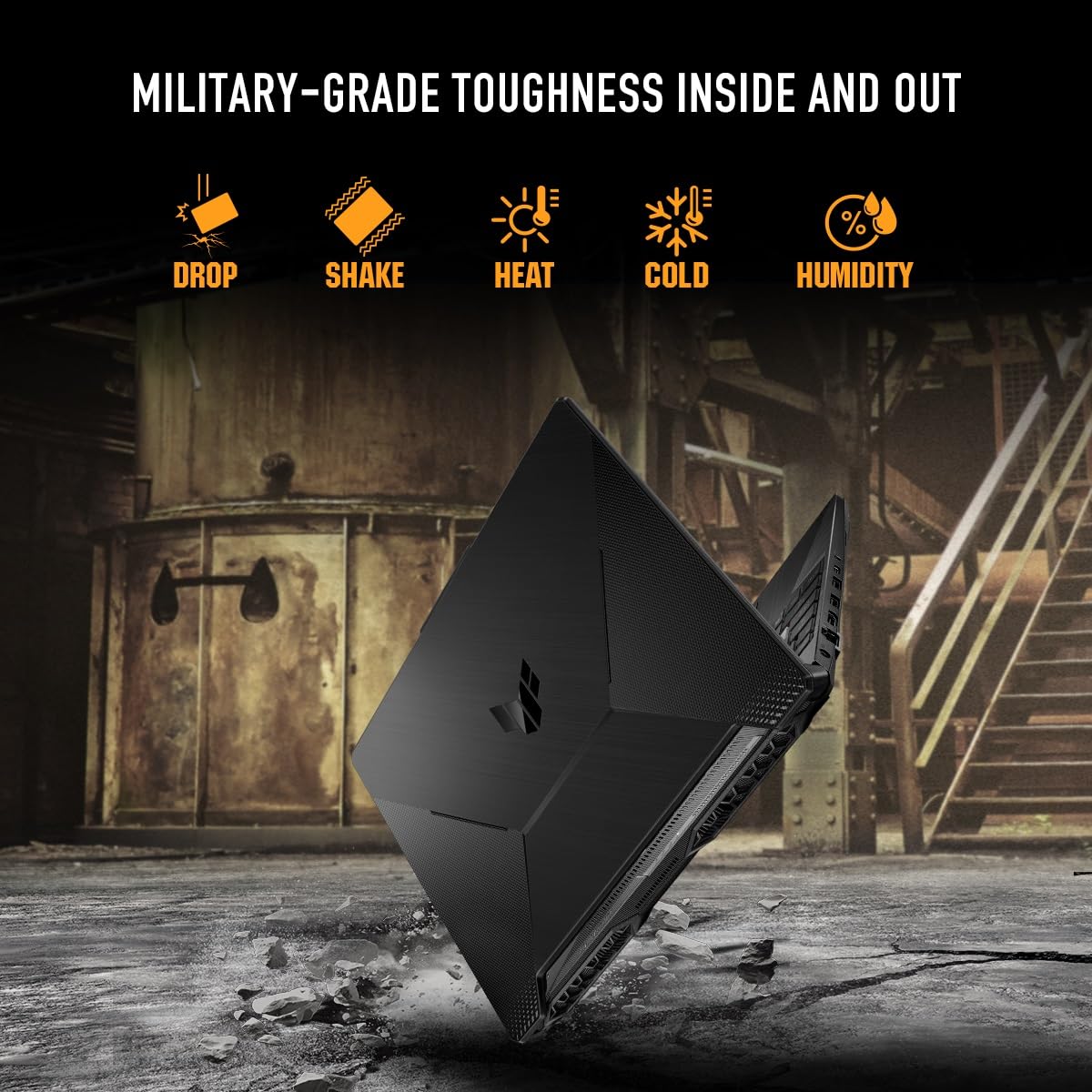 ASUS TUF Gaming A15, AMD Ryzen 7 7435HS Gaming Laptop(NVIDIA RTX 3050-4GB/60W TGP/16GB RAM/512GB SSD/FHD/15.6"/144Hz/RGB KB/48WHr/Windows 11//Graphite Black/2.30 Kg) FA506NCR-HN054W