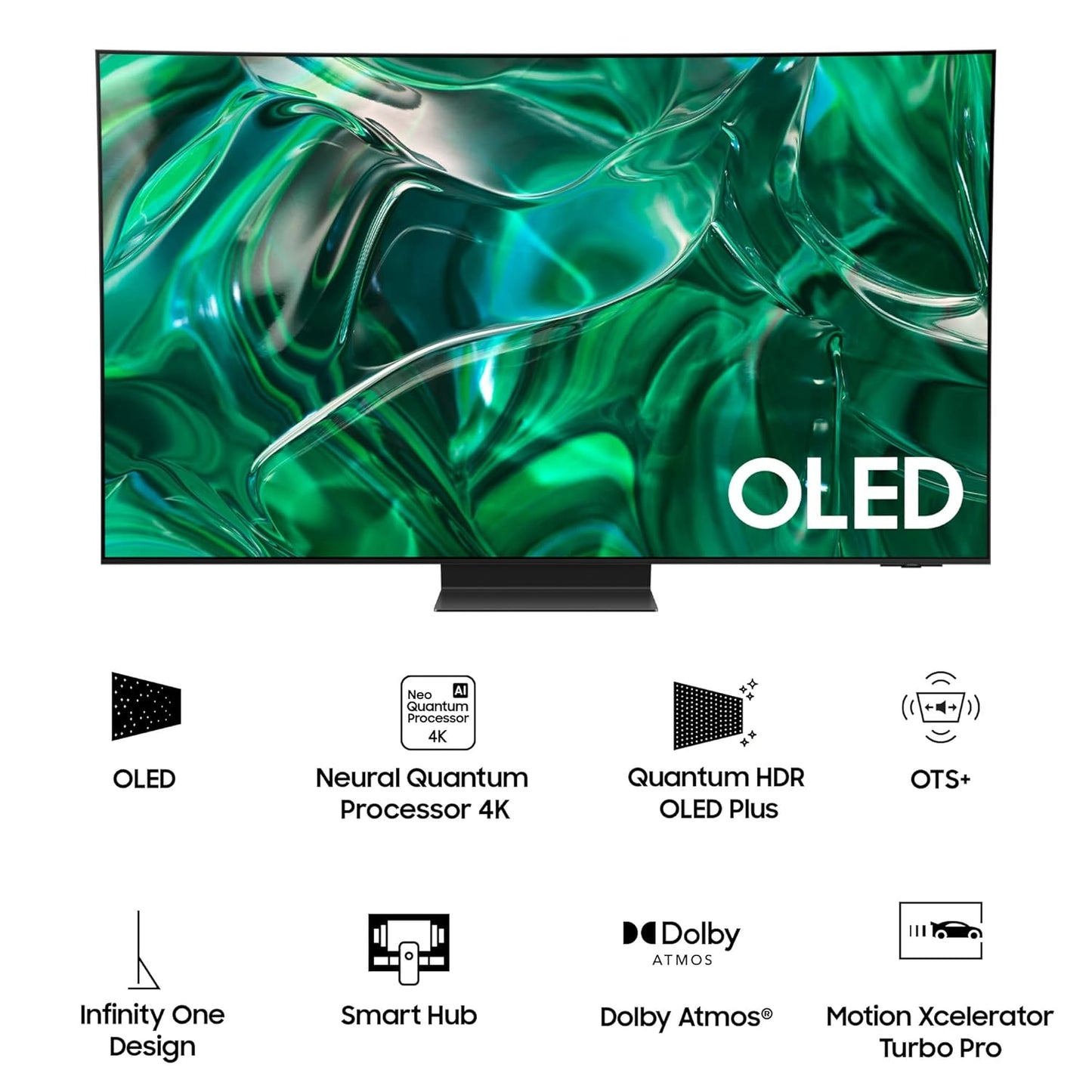 Samsung 163 cm (65 inches) 4K Ultra HD Smart OLED TV QA65S95CAKLXL (Titan Black)