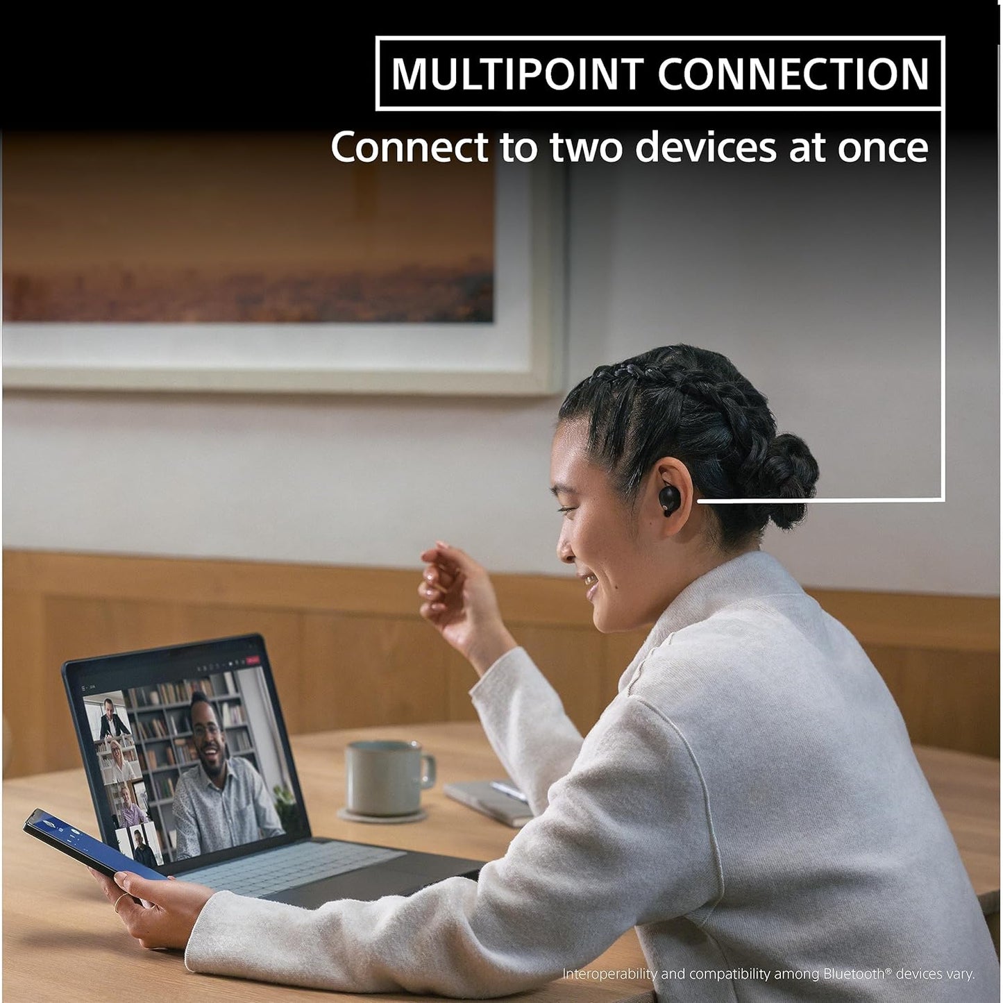 Sony WF-1000XM5 Active Noise Cancelling Wireless Bluetooth in Ear Earbuds with Mic, Up to 36 Hours Battery Life - Black