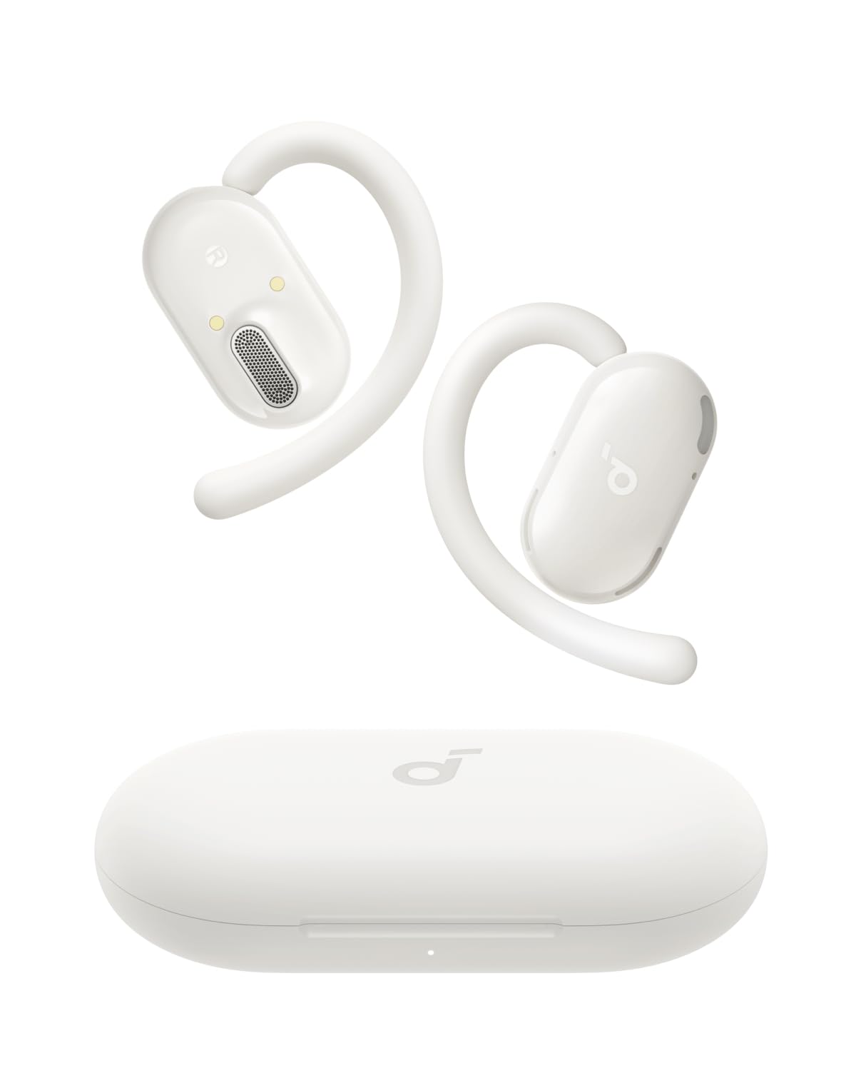 soundcore V20i by Anker Open-Ear Headphones, Adjustable Ear Hooks, Ultra-Comfort, Snug Fit, 16mm Drivers, 4 Mics, IP55, LED Lights, 36H Playtime, Fast Charging,Bluetooth 5.4, Multipoint Connection