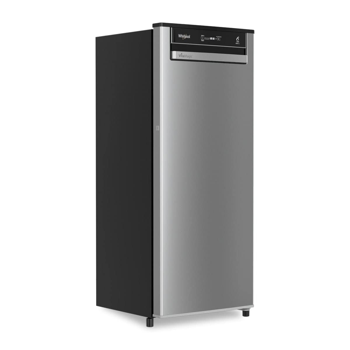 Whirlpool 192 L 3 Star Vitamagic PRO Frost Free Direct-Cool Single Door Refrigerator (215 VMPRO PRM 3S RADIANT STEEL-Z Fridge, Silver, Auto Defrost Technology)