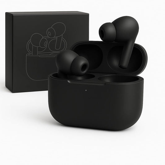 AlakhDM Wireless Earbuds Bluetooth 5.3 TWS Earphones Full Touch Control Headphones Built-in Microphone Immersive Sound Quality Ensure Fast Stable & Connection Smart LED Headset Sports Bud (Black)