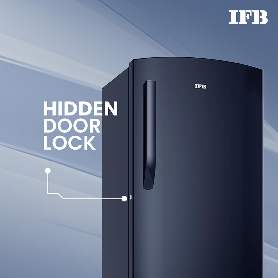 IFB 187L 2 Star Direct-Cool Single Door Refrigerator (IFBDC-2132NCSE, Blue) Extraordinary Storage with Humidity Controller