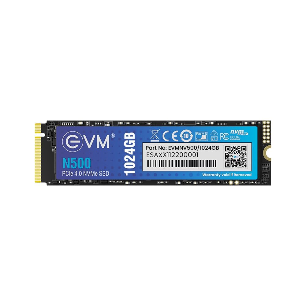 EVM 512GB Gen 3 NVMe (2280) InternalSSD - 3200MB/s Read - PCIe Gen 3x4-5-Year Warranty (EVMNV/512GB)