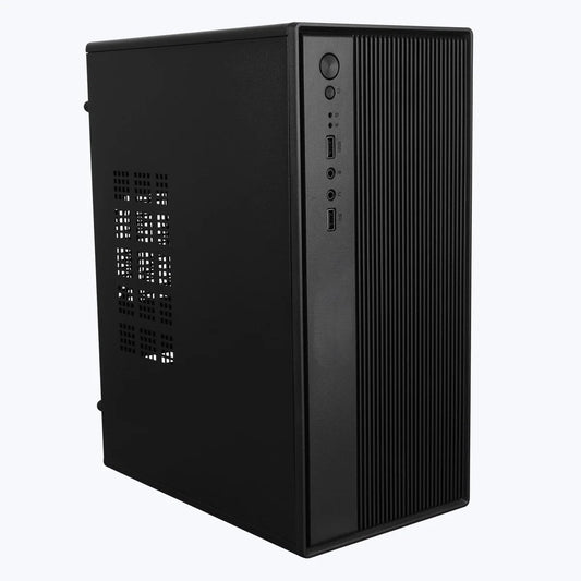 Assembled Desktop CPU with Core-i5 3470 Generation 3.20Ghz II 8GB Ram DDR3 II 256GB SSD II HDMI VGA Ports Win 10 Pro II MS Office II Black