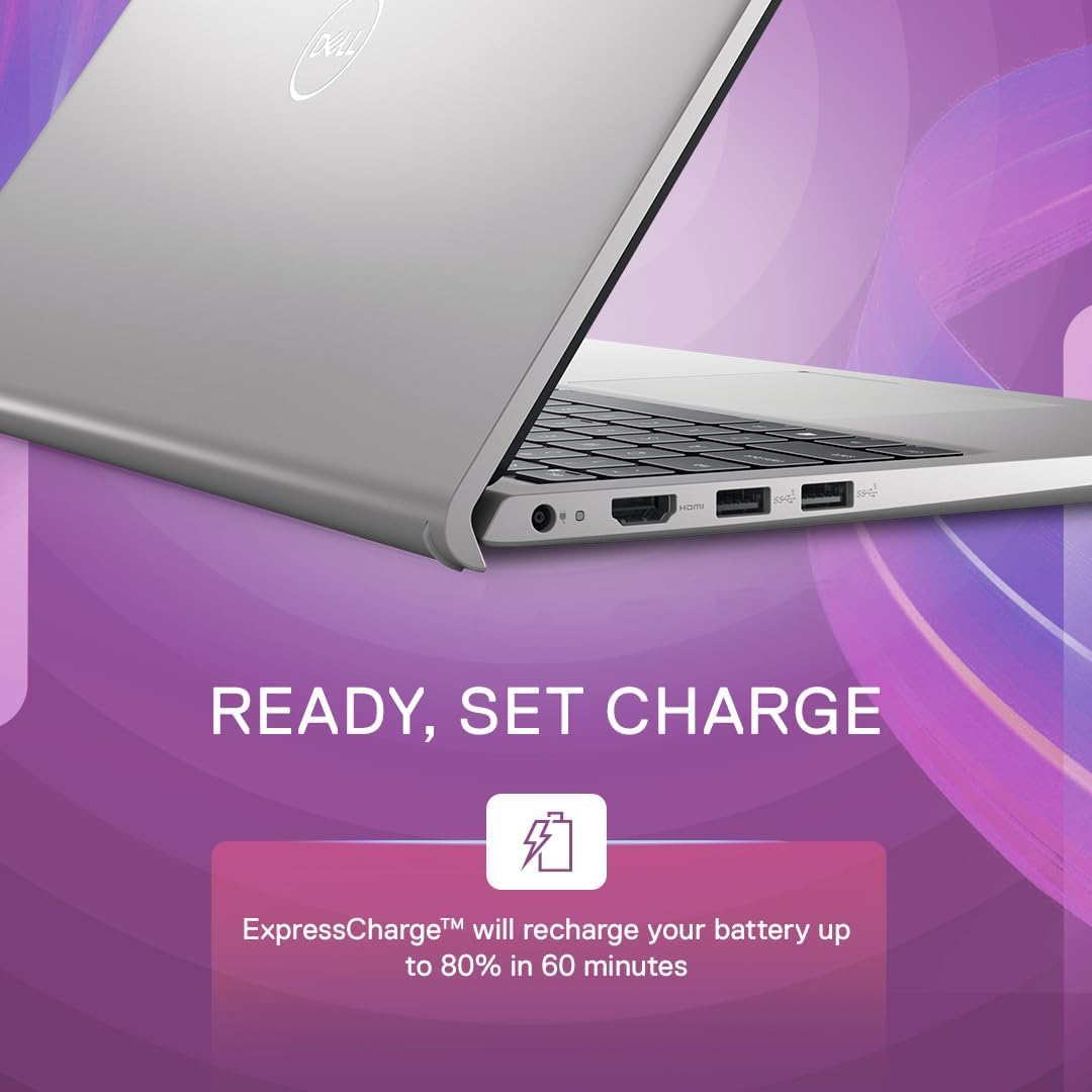 Dell Inspiron 3530 13th Gen Laptop, Intel Core i3-1305U, 8GB, 512GB SSD, 15.6" (39.62cm) FHD AG 120Hz 250 nits Display, Windows 11 + MSO'21 & McAfee 15 Month, Platinum Silver, Thin & Light- 1.62kg