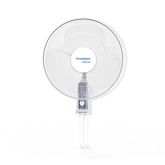 Crompton High Flo Waveplus wall mount fan-KD white