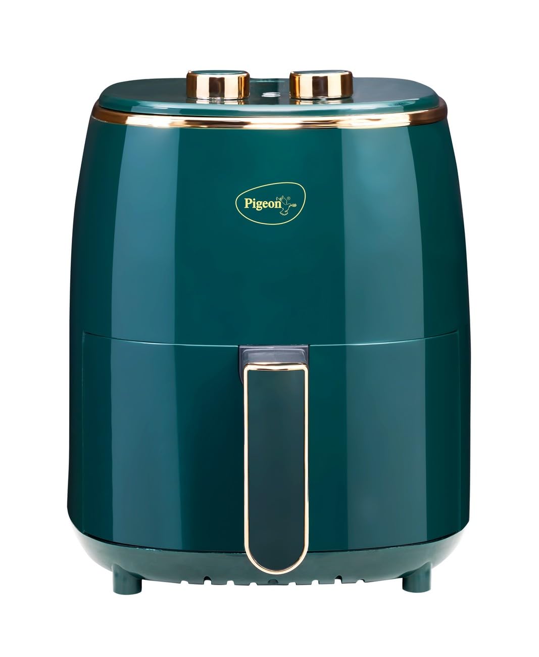Pigeon Healthifry Digital Air Fryer, 360° High Speed Air Circulation Technology 1200 W with Non-Stick 4.2 L Basket - Green