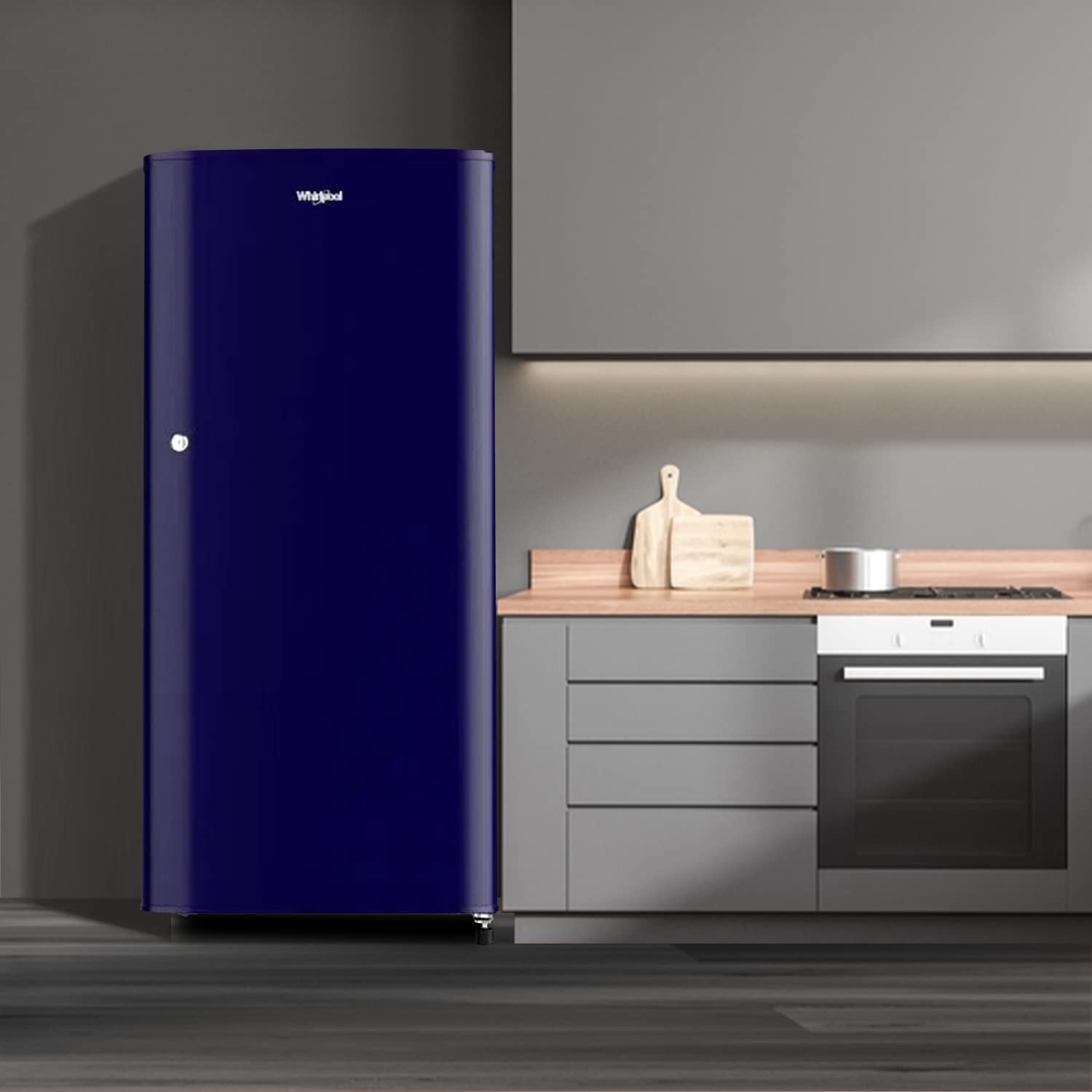 Whirlpool 184 L 3 Star Direct-Cool Single Door Refrigerator (205 WDE CLS 3S SAPPHIRE BLUE-Z, Blue, 2023 Model)