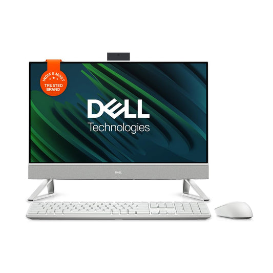 Dell 24" All-in-One PC (5420), 13th Gen Intel i7-1355U, 16GB DDR4, 1TB SSD, 23.8" FHD AG Narrow Border Touch, Pro Wireless Keyboard + Mouse, Pearl White with Fabric Cover,Win11 + Office H&S 2021