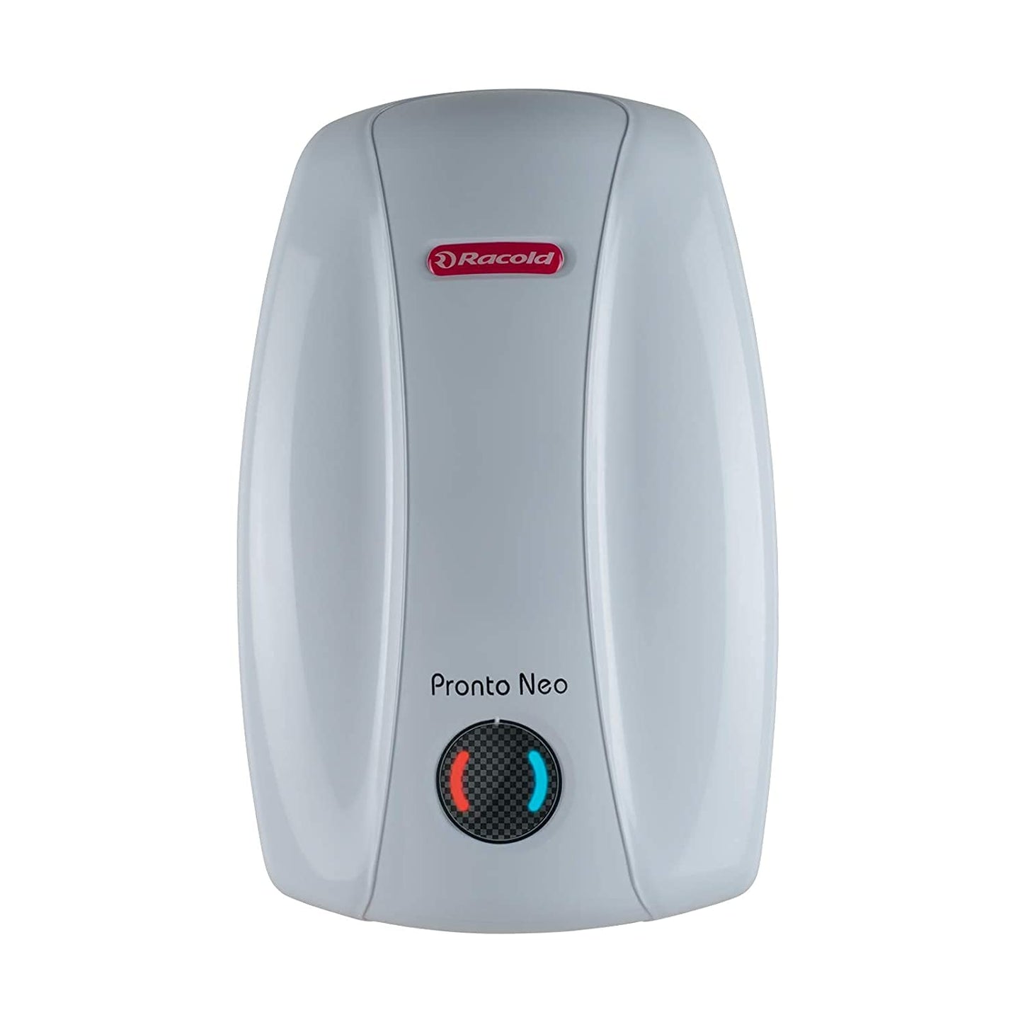 Racold PRONTO NEO Electric Instant Water Heater 5L – Vertical Geyser for Bathrooom, Anti Backflow System, 3 Safety Levels, Rust Proof Body, Faster Heating, with Fire Retardant Cable, White