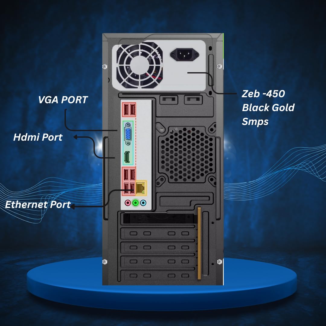 Assembled Desktop CPU with Core i5-7400 Quad Core 3.0Ghz (I5-7th Generation CPU) || 16GB RAM || 500GB SSD II WiFi II USB 3.0 II Ethernet II Win 11 & MSO II Full Metal