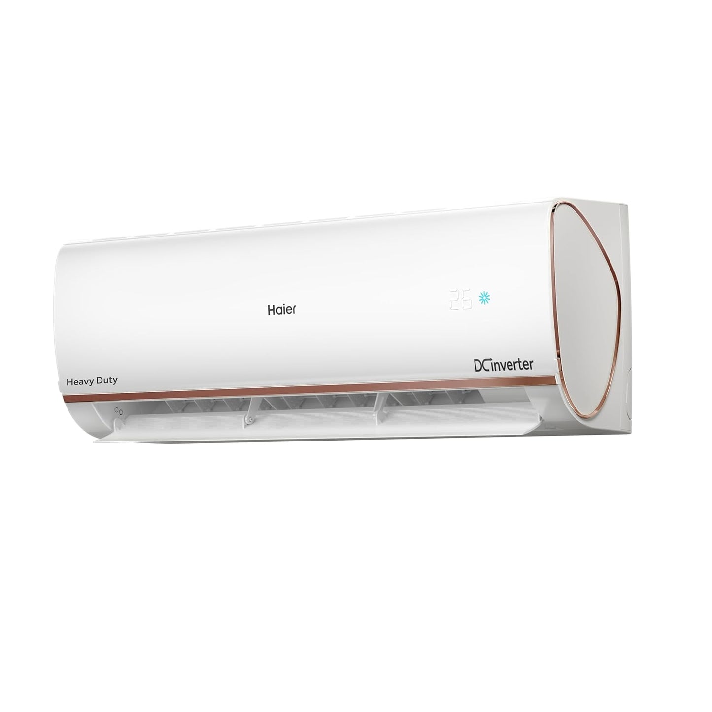 Haier 1.5 Ton 3 Star Triple Inverter Smart Split AC (5125 Watts, Copper, Wi-Fi, 4-Way Swing, 7 in 1 Convertible, Frost Self Clean, HD Filter, Cools at 60°C - HSU18K-PYFR3BN-INV, White)