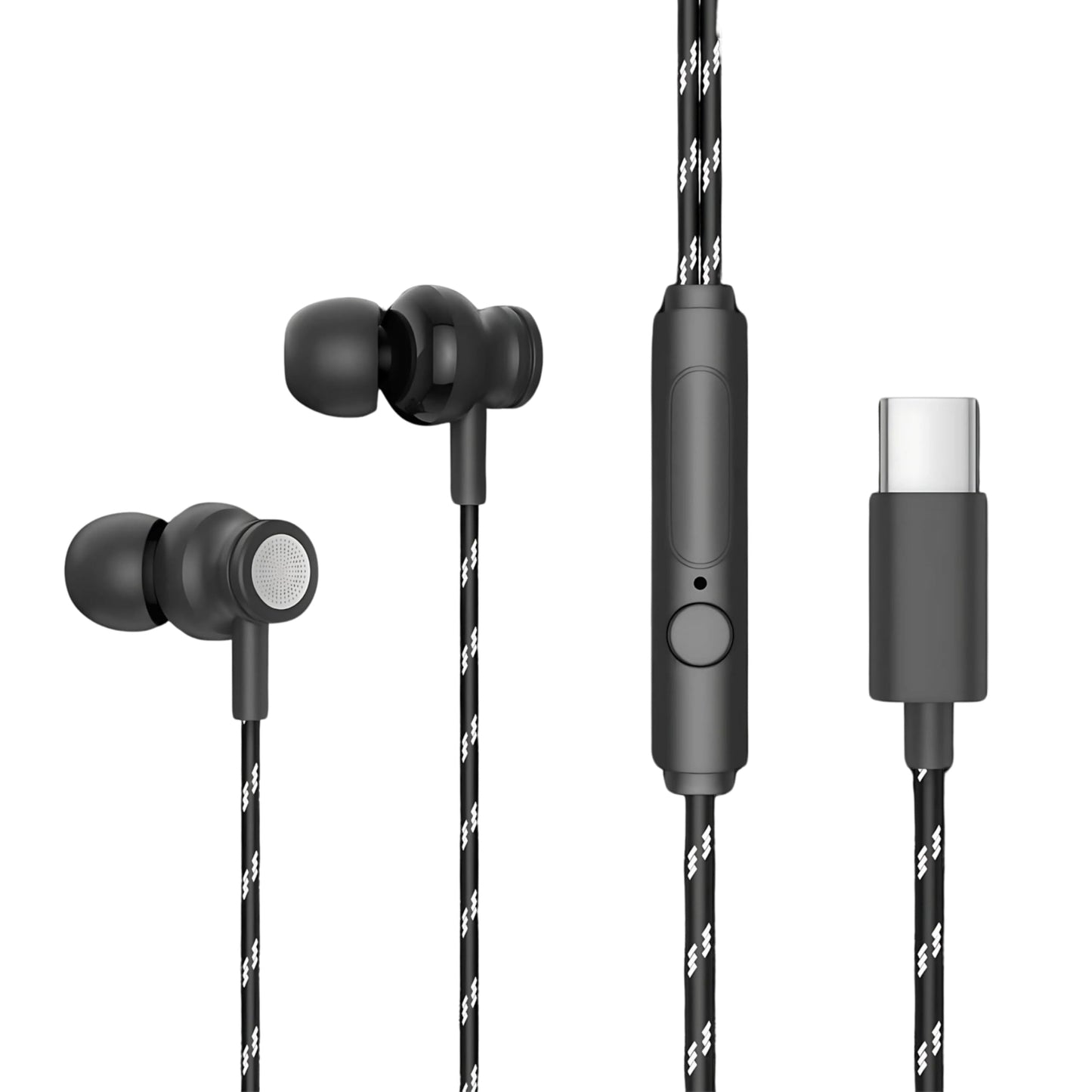 GEARZTOUCH Blast-C inEar Type-C Earphone, in-Line Volume Controller & Powerful HD Mic, Clear Sound, Noise Isolation Compatible with Oneplus, Samsung, Oppo,Vivo,Redmi Having only TypeC Port- Green