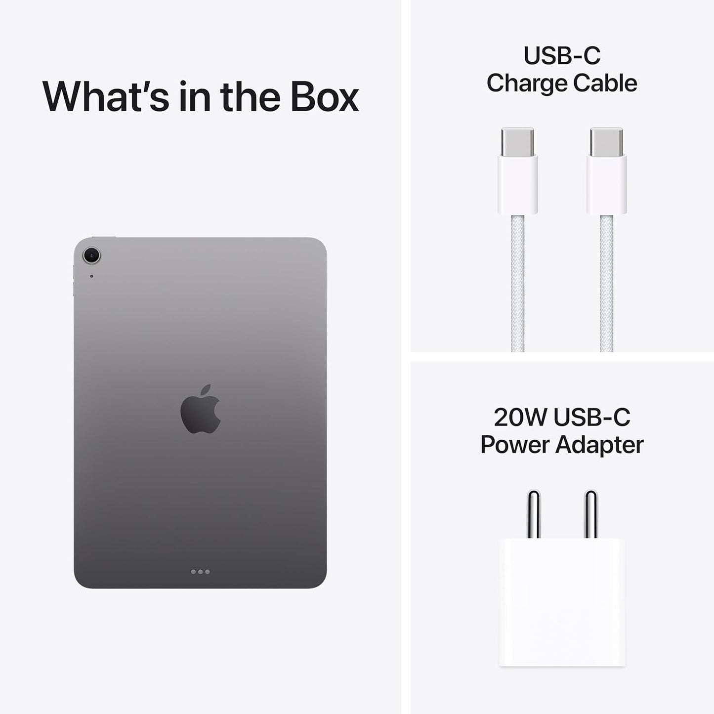 Apple iPad Air 11″ with M3 chip: Built for Apple Intelligence, Liquid Retina Display, 128GB, 12MP Front/Back Camera, Wi-Fi 6E, Touch ID, All-Day Battery Life — Space Gray