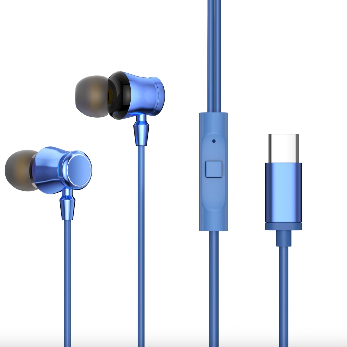 GEARZTOUCH Oasis inEar TypeC Earphone, in-Line Volume Controller & Powerful HD Mic, Clear Sound, Noise Isolation Compatible with Oneplus, Samsung, Oppo,Vivo,Redmi Having only TypeC Port- Intense Black