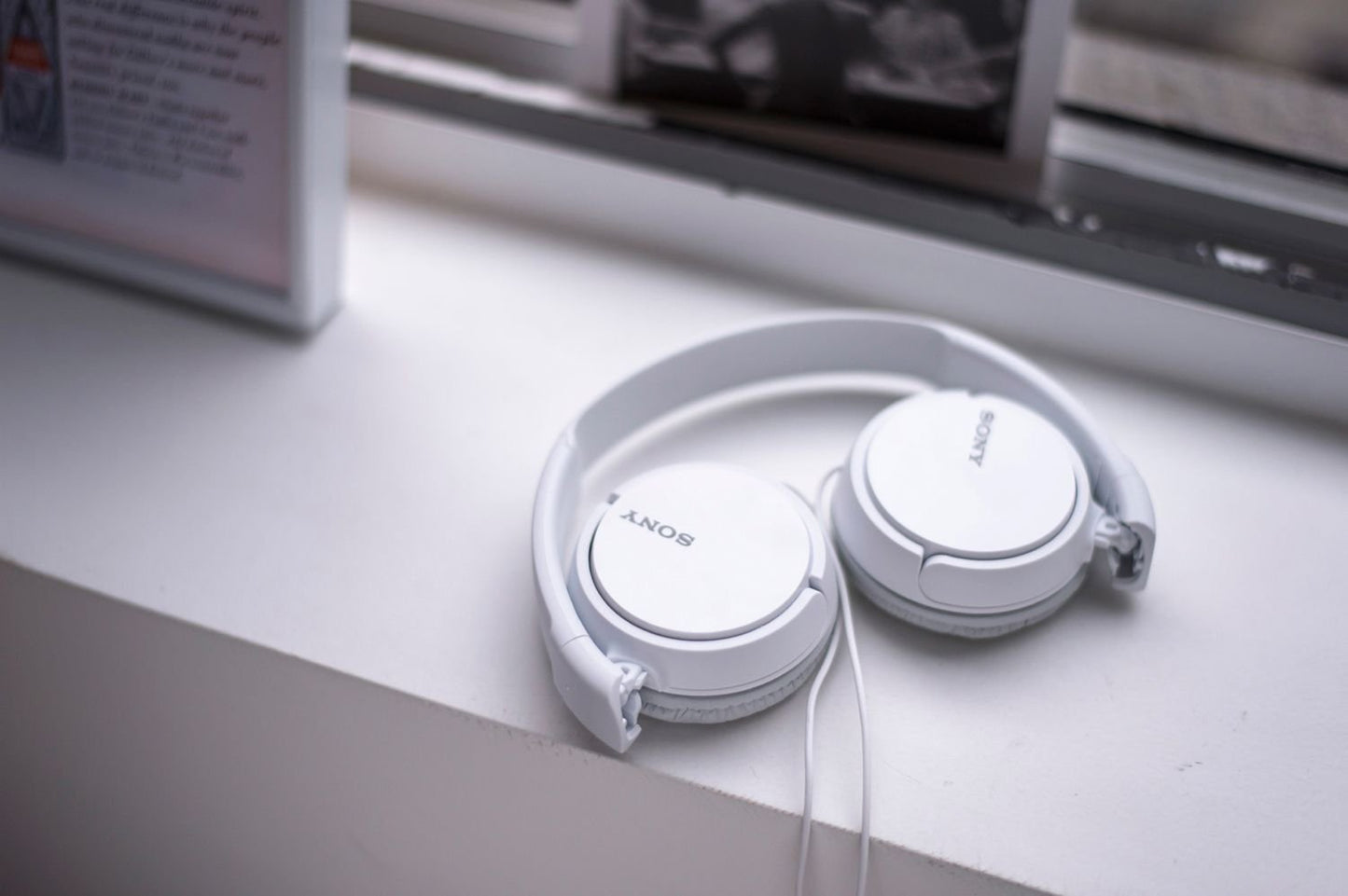 Sony MDR-ZX110A On Ear Stereo Wired Headphones (White), Without Mic