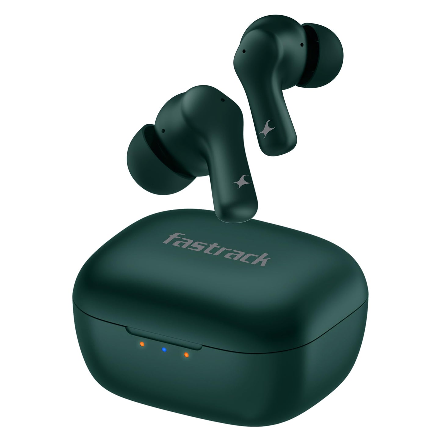 Fastrack Fpods FE100|BT5.4 TWS in Ear Earbuds, 40Hrs Playtime, 13mm Extra Deep Bass Drivers, Dual Mic ENC for Crystal Clear Calls, Low Latency Gaming Mode Upto 60ms - 120 Mins in 10 Mins