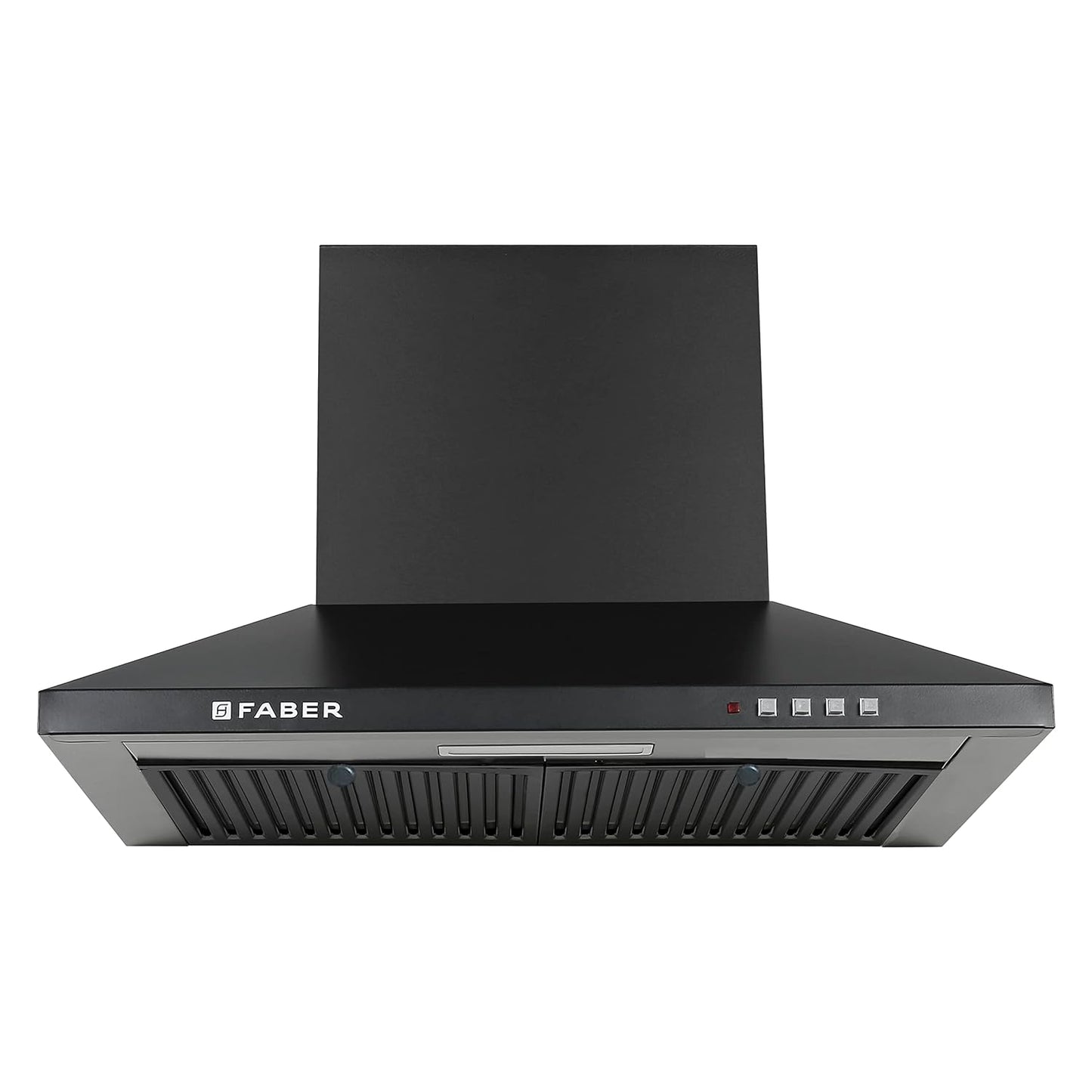 Faber 60 cm 1000 m³/hr Kitchen Chimney (HOOD PLUTO PB BF BK 60, Baffle Filter, Push Button, Black)