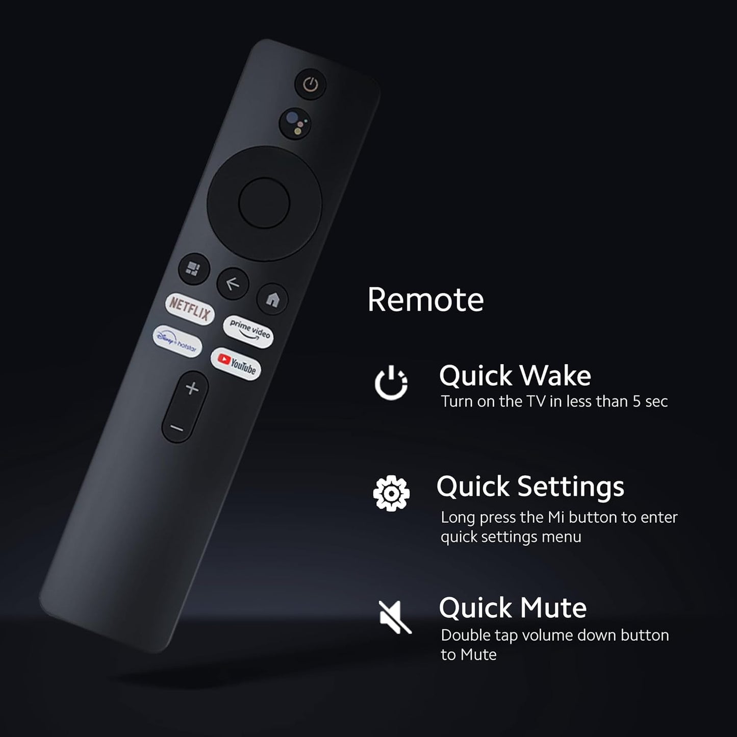 Xiaomi 125 cm (50 inches) X Pro 4K Dolby Vision IQ Series Smart Google LED TV L50M8-5XIN (Black)