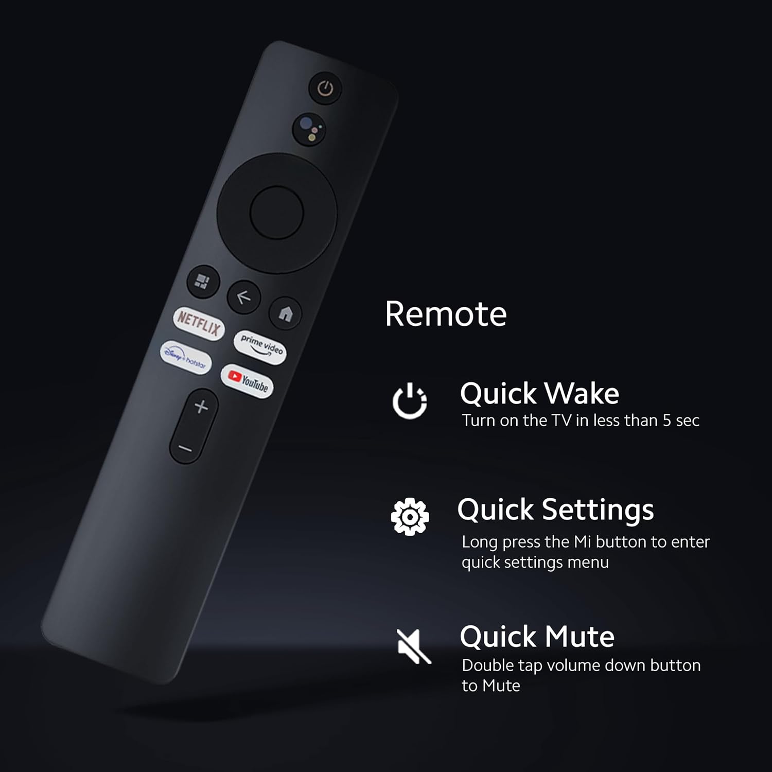 Xiaomi 125 cm (50 inches) X Pro 4K Dolby Vision IQ Series Smart Google LED TV L50M8-5XIN (Black)