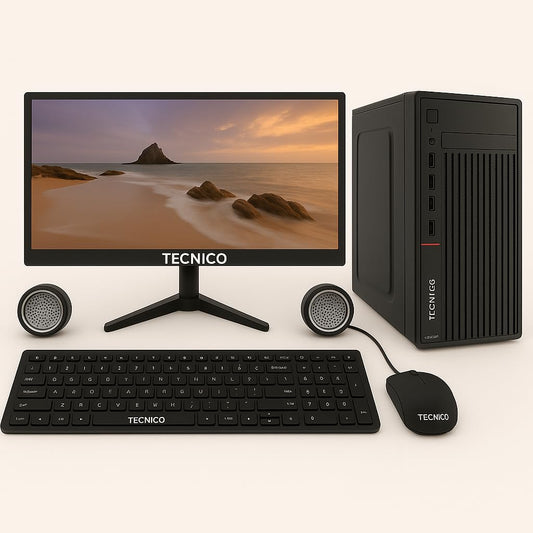 TECNICO Business All-in-One Desktop Computer Set, i7 4th Gen, 16GB RAM, 512 SSD, 22-inch HD LED Monitor, Integrated Graphics Card, Keyboard Mouse & Speaker