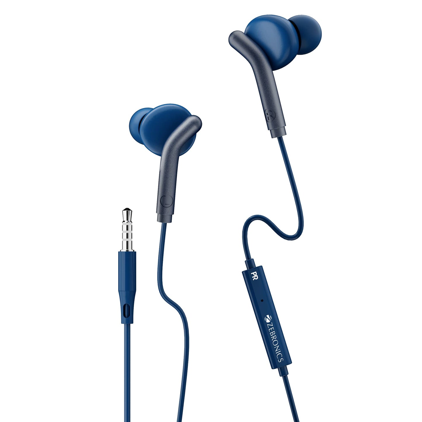 ZEBRONICS Zeb-Bro Wired Earphone (White)