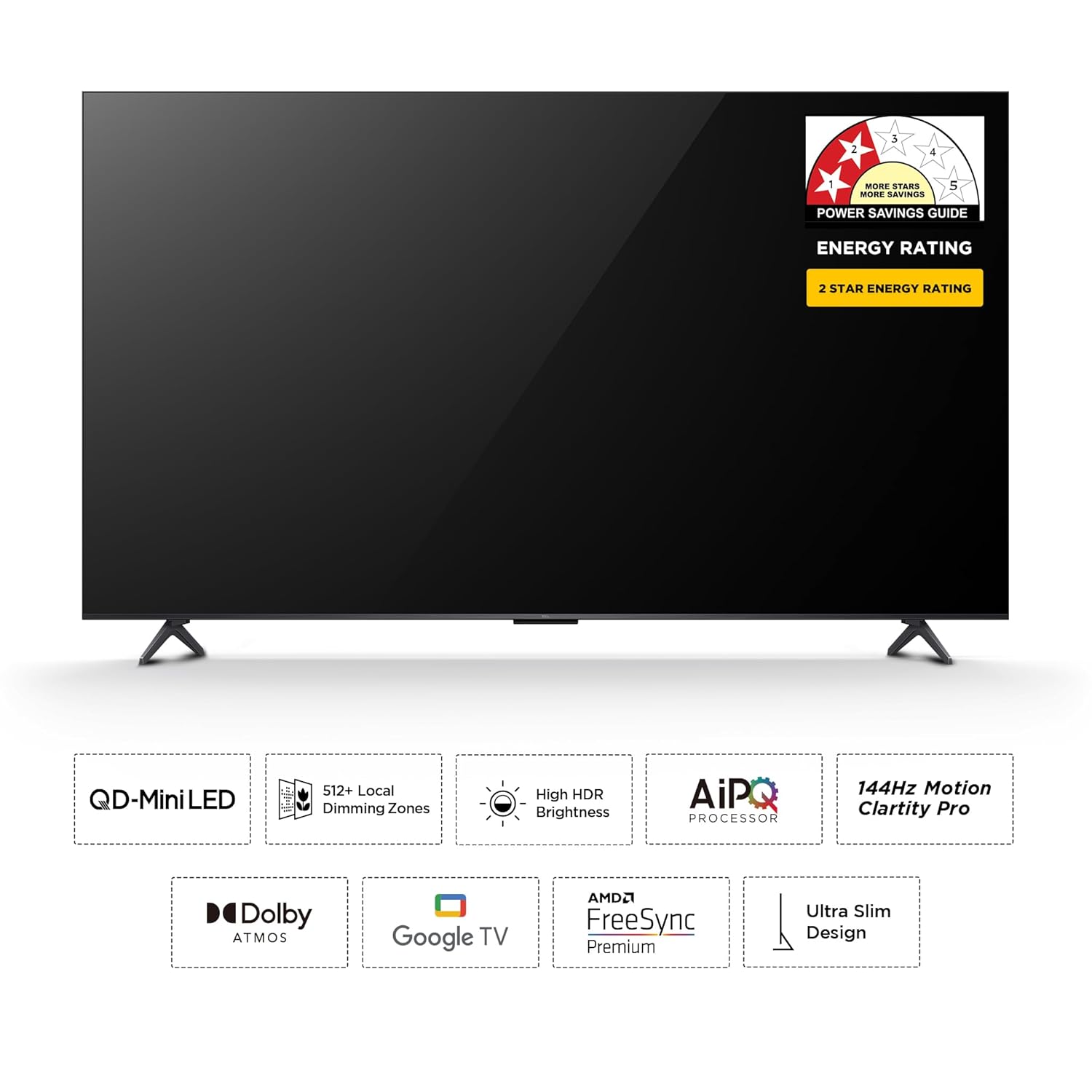 TCL 164 cm (65 inches) 4K UHD Smart QD-Mini LED Google TV 65Q6C