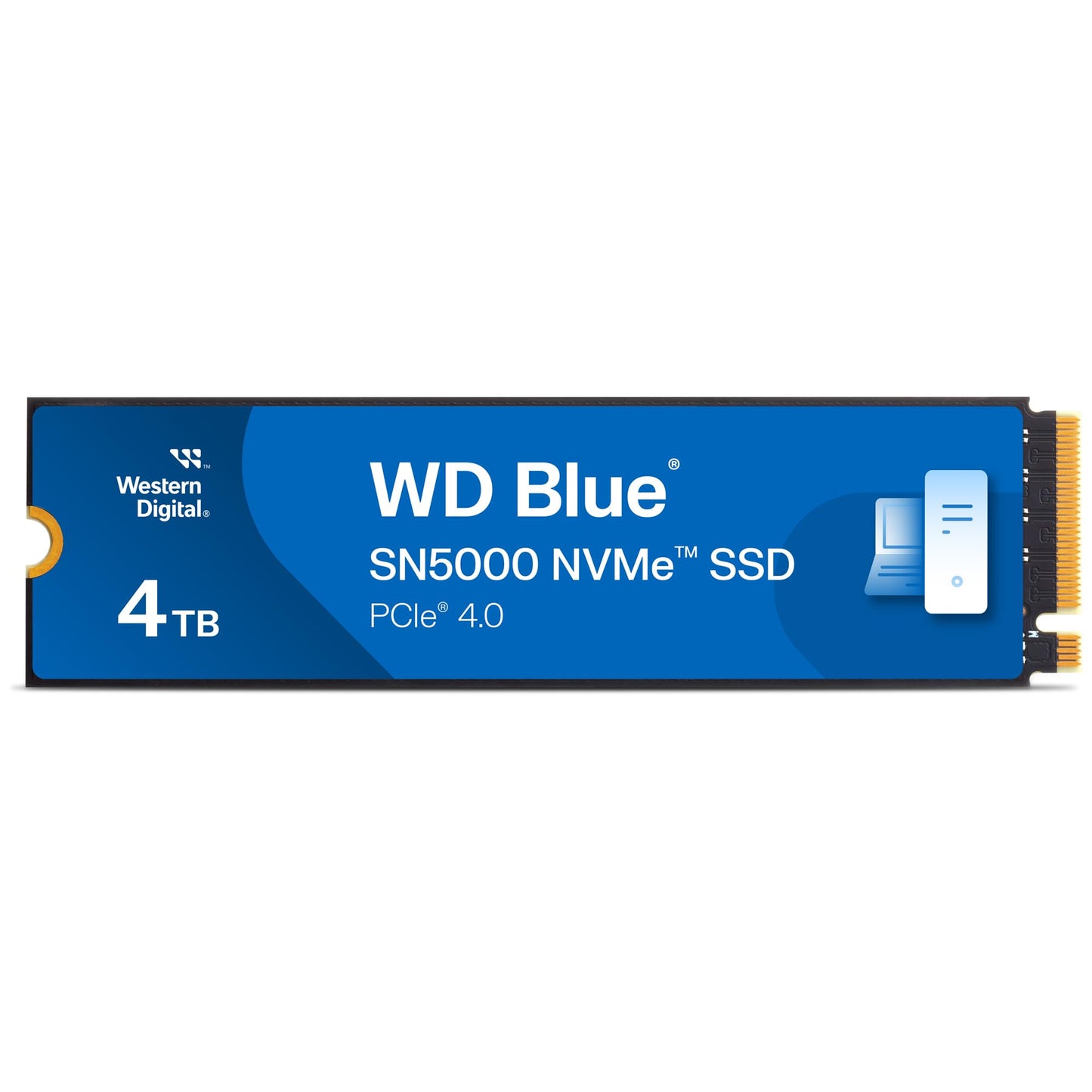Western Digital WD Blue SN5000 NVMe 500GB, Upto 5000MB/s R, 5Y Warranty, PCIe Gen 4 NVMe M.2 (2280), Gaming Storage, Internal Solid State Drive (SSD) (WDS500G4B0E)
