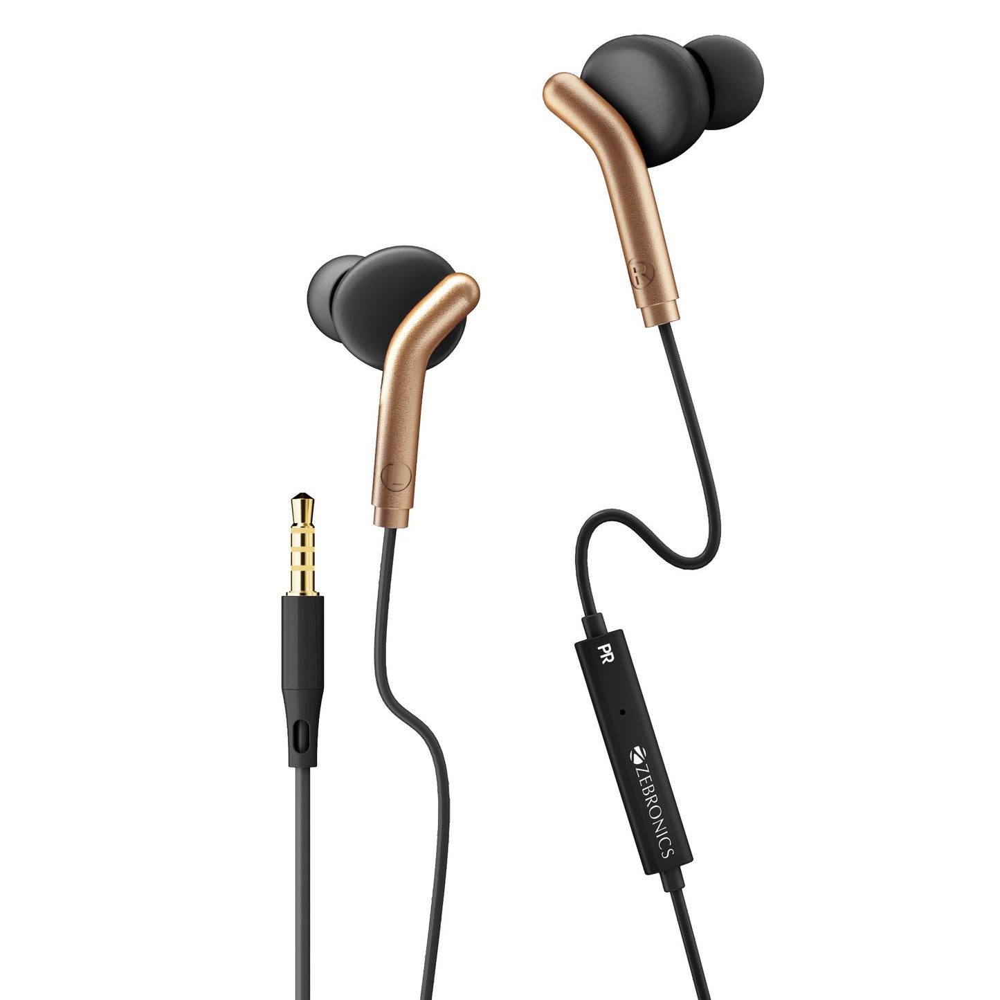 ZEBRONICS Zeb-Bro in Ear Wired Earphones with Mic, 3.5mm Audio Jack, 10mm Drivers, Phone/Tablet Compatible(Blue)