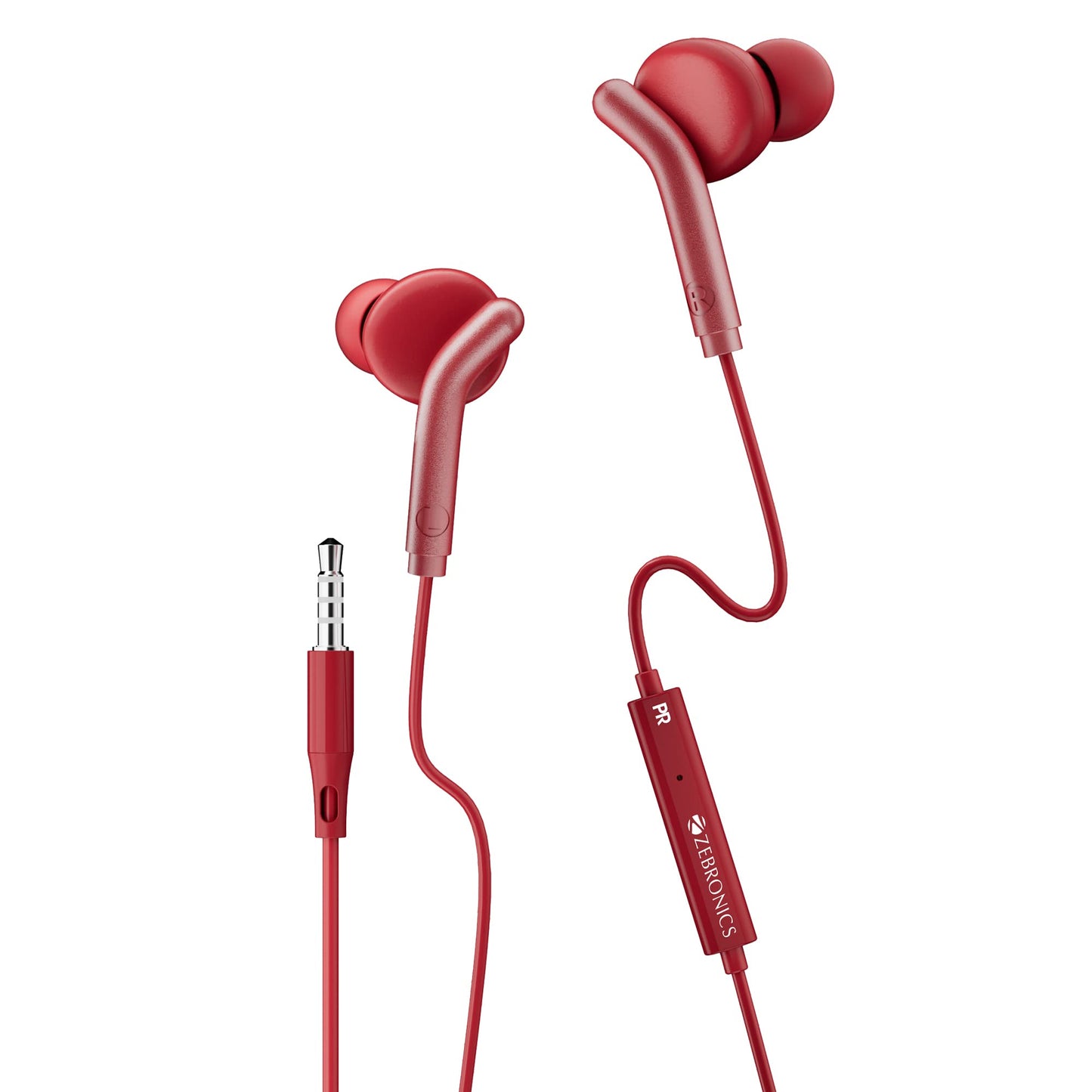 ZEBRONICS Zeb-Bro Wired Earphone (White)