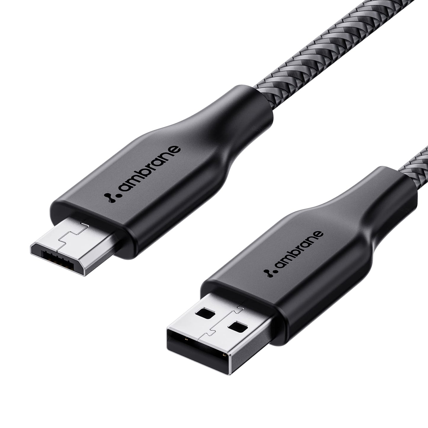Ambrane Unbreakable 60W Fast Charging 1.5M Braided Type C to Type C Cable for Smartphones, Tablets, Laptops & Other Type C Devices, PD Technology, 480Mbps Data Sync (RCTT15, Black)