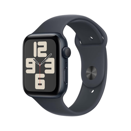 Apple Watch SE (2nd Gen, 2023) [GPS 44mm] Smartwatch with Midnight Aluminum Case with Midnight Sport Band. Fitness & Sleep Tracker, Crash Detection, Heart Rate Monitor, Retina Display
