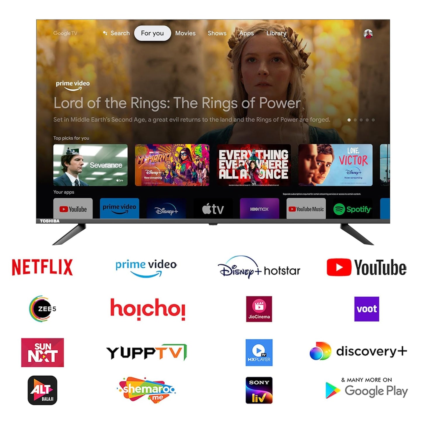 TOSHIBA 164 cm (65 inches) E350RP Series 4K Ultra HD Smart LED Google TV 65E350RP