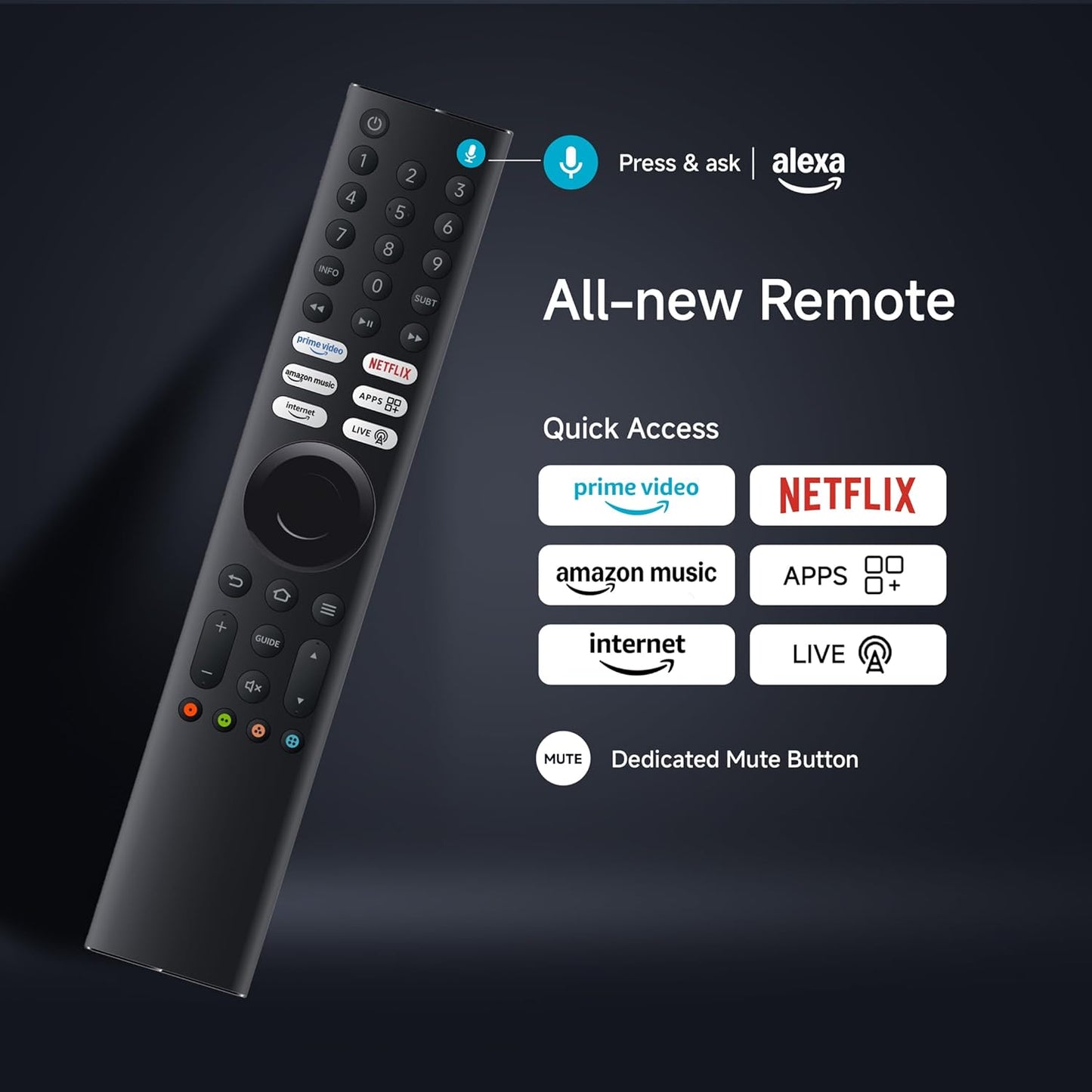 Xiaomi 138 cm (55 inch) FX Ultra HD 4K Smart LED Fire TV L55MB-FIN