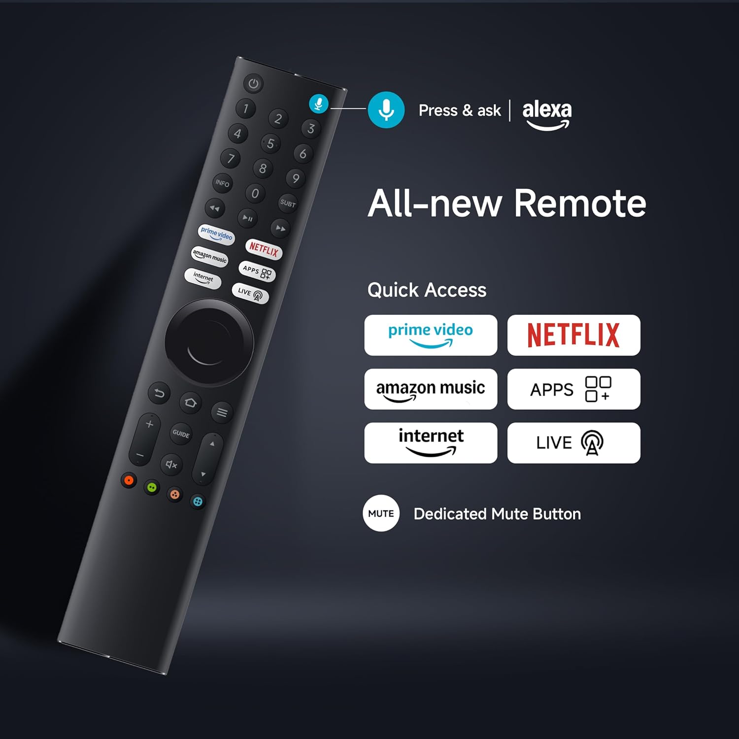Xiaomi 138 cm (55 inch) FX Ultra HD 4K Smart LED Fire TV L55MB-FIN