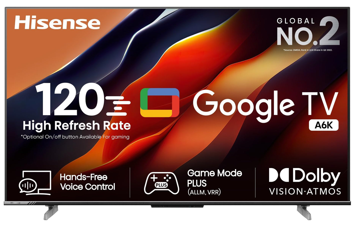 Hisense 139 cm (55 inches) E6N Series 4K Ultra HD Smart LED Google TV 55E6N (Black)