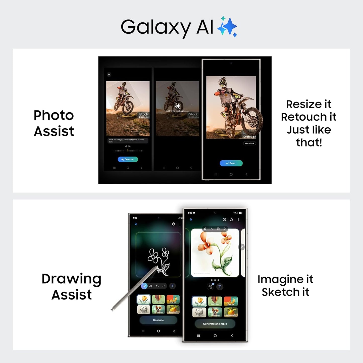 Samsung Galaxy S24 Ultra 5G AI Smartphone with Galaxy AI (Titanium Violet, 12GB, 256GB Storage), Snapdragon 8 Gen 3, 200 MP Camera with ProVisual Engine and 5000mAh Battery
