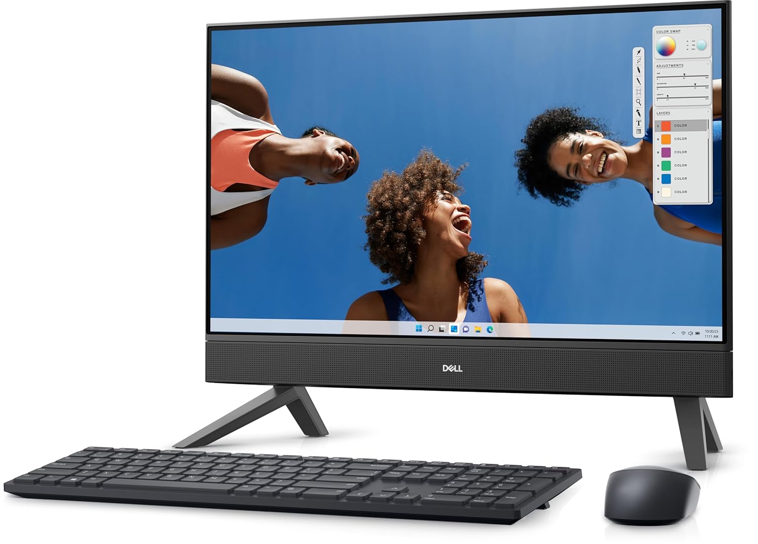 Dell AIO Inspiron 5430, 14th gen i3-100U, 8 GB, 512GB SSD Intel® Graphics, 23.8" FHD AG Infinity Narrow Border Non-Touch | Windows 11 + Office H&S 2021 | Wireless Keyboard & Mouse
