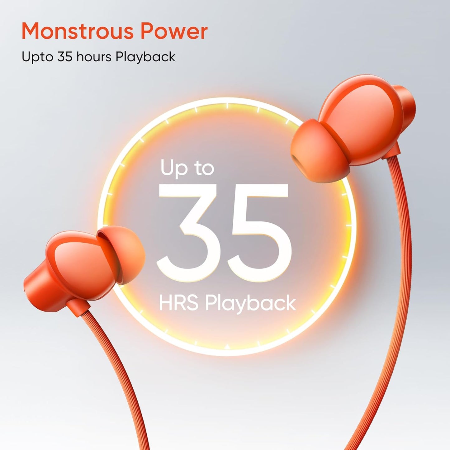 realme Buds Wireless 5 Lite in Ear Bluetooth Neckband with 12.4 mm Dynamic Bass Boost Driver,Upto 35 Hours Playback,45ms Low Latency,IP55 Dust & Water Resistant, Bluetooth V5.4 (Haze Blue)