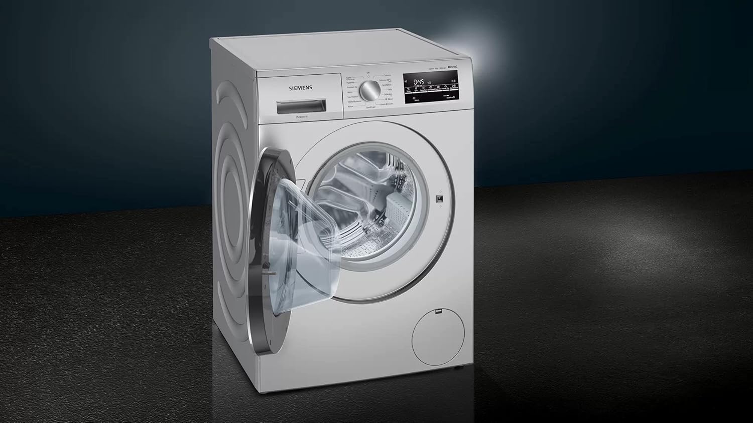 Siemens 8 kg Fully-Automatic Front Loading iQ500 Washing Machine (WM14J46SIN, Silver)