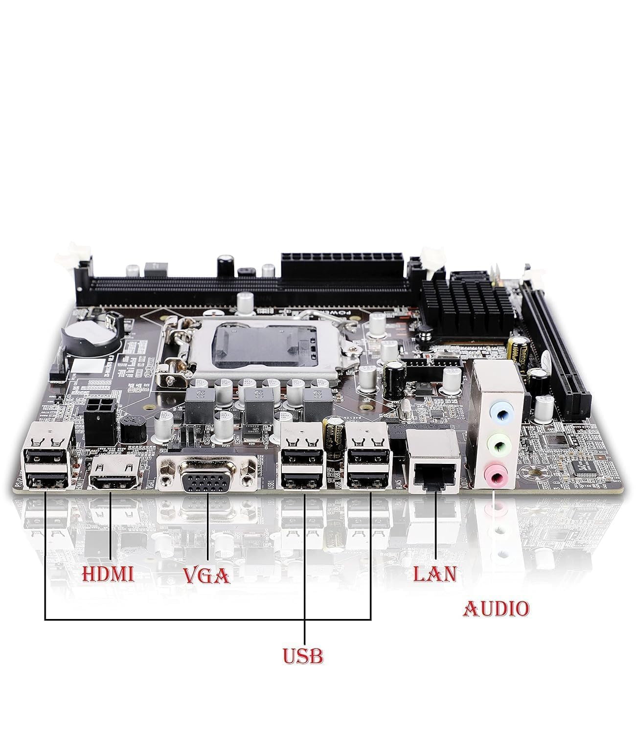 Desktop CPU with Core i5-2nd 2400(2.9 to 3.4 Ghz) || 8GB RAM || 256GB SSD || WiFi DONGLE || HDMI || VGA || Ethernet || Integreated HD Graphics || USB 3.0 || Win 10 Basic Software Installed