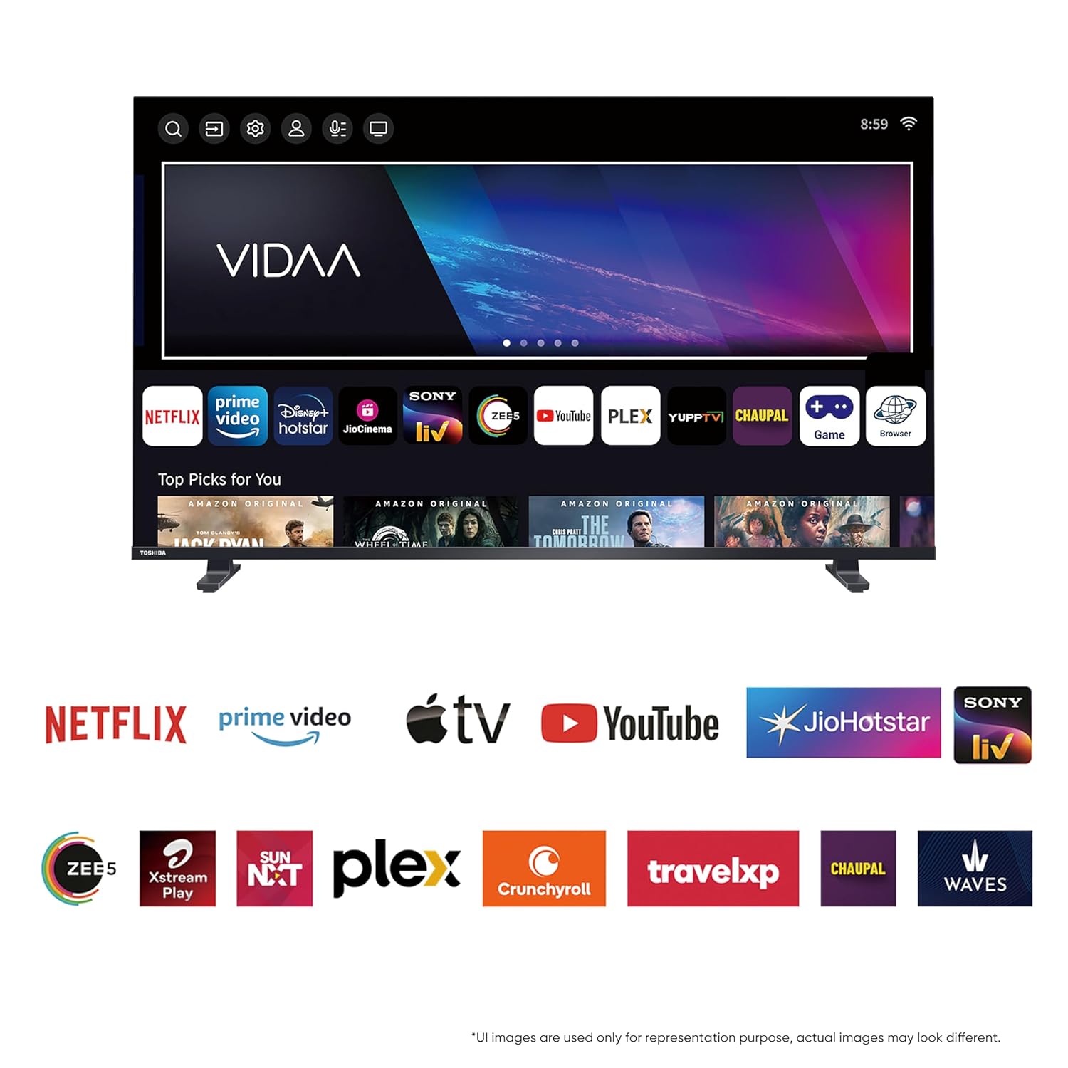 TOSHIBA 164 cm (65 inches) C380RP Series 4K Ultra HD Smart LED TV 65C380RP